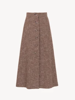 Women Chloé A-Line Midi Skirt