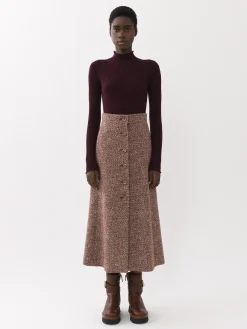 Women Chloé A-Line Midi Skirt