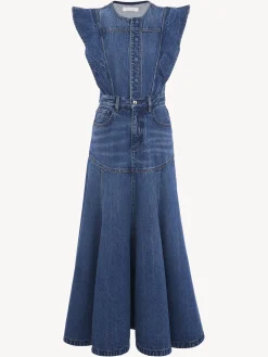 Women Chloé Ankle-Length Flared Dress