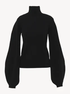 Women Chloé Balloon-Sleeve Turtleneck Jumper