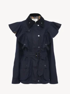 Women Chloé Barbour For Chloe "Dustyn" Ruffled Jacket