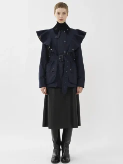 Women Chloé Barbour For Chloe "Dustyn" Ruffled Jacket