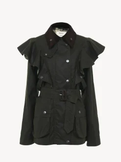 Women Chloé Barbour For Chloe "Dustyn" Ruffled Jacket