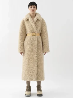 Women Chloé Belted Cocoon Coat