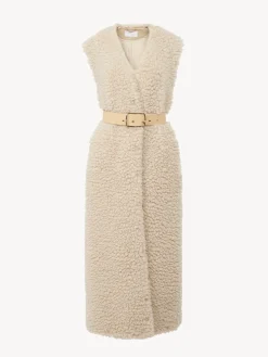 Women Chloé Belted Cocoon Gilet