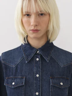 Women Chloé Belted Midi Shirt Dress