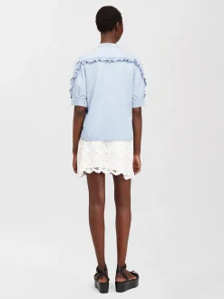 Women Chloé Chambray Denim Top