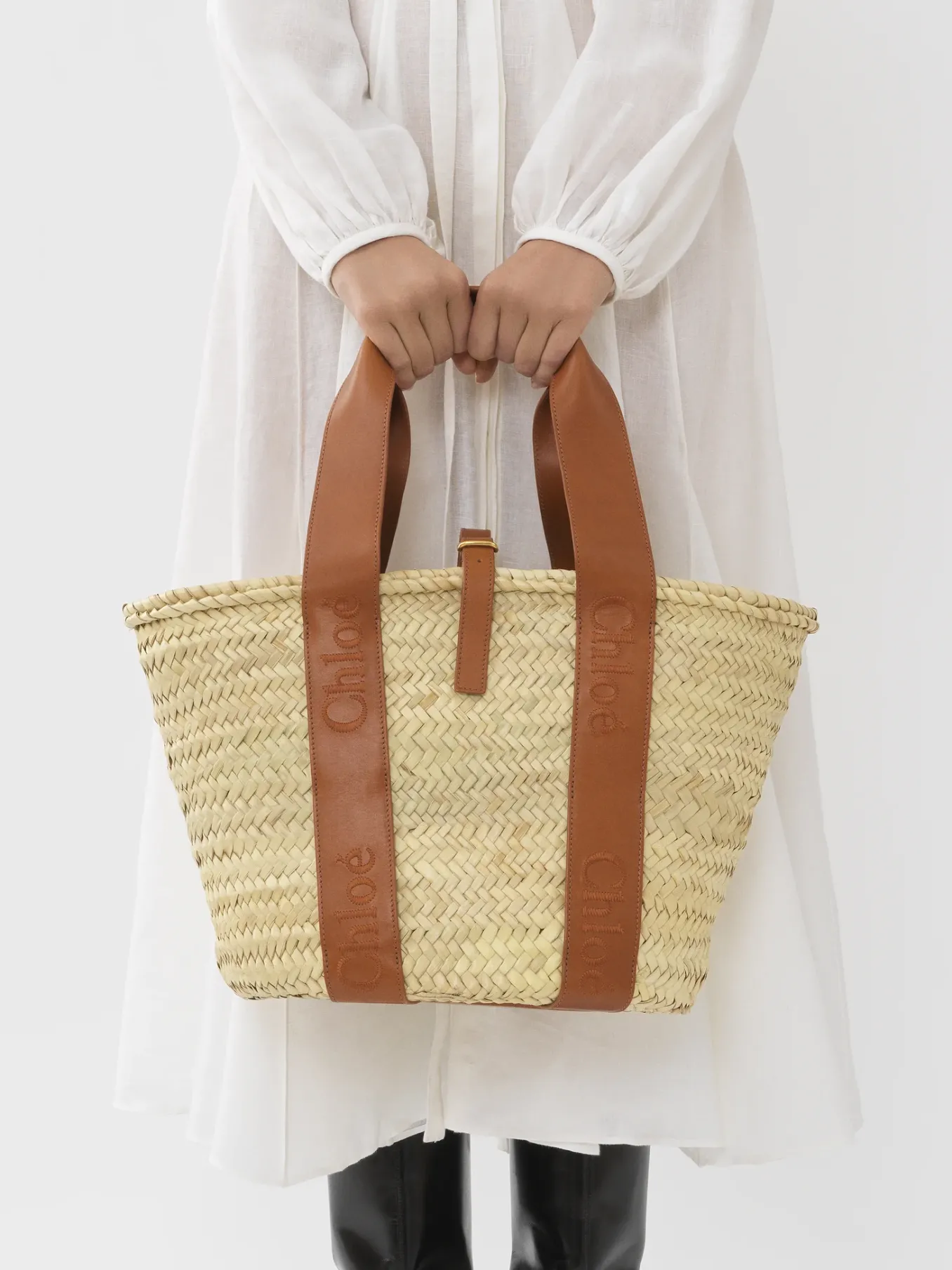 Women Chloé Chloe Sense Medium Basket