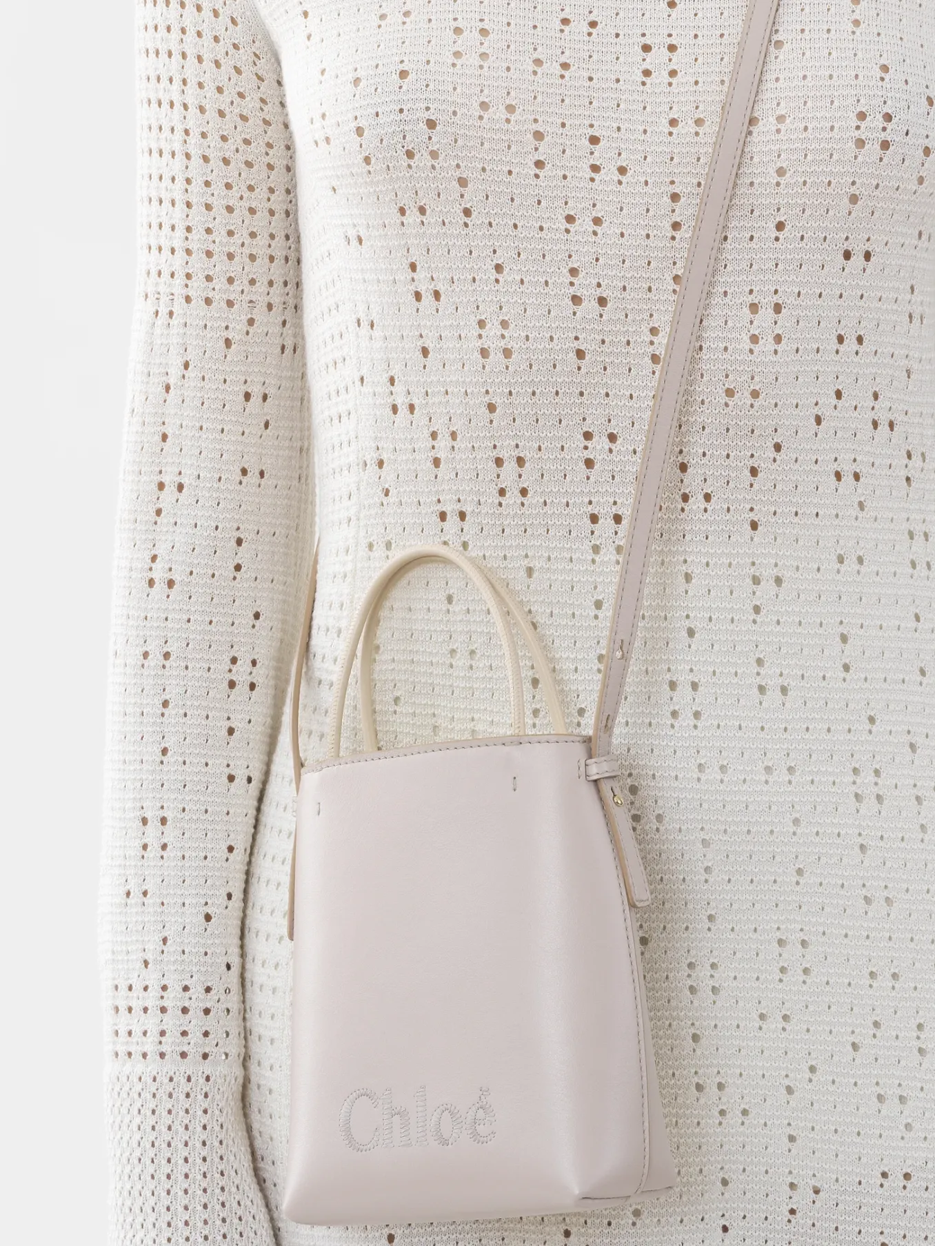 Women Chloé Chloe Sense Micro Tote Bag