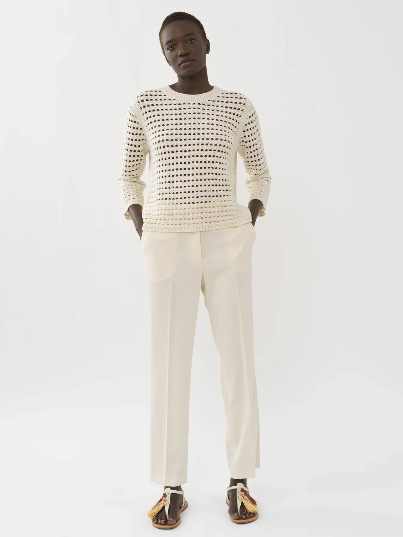 Women Chloé Chunky Crochet Sweater