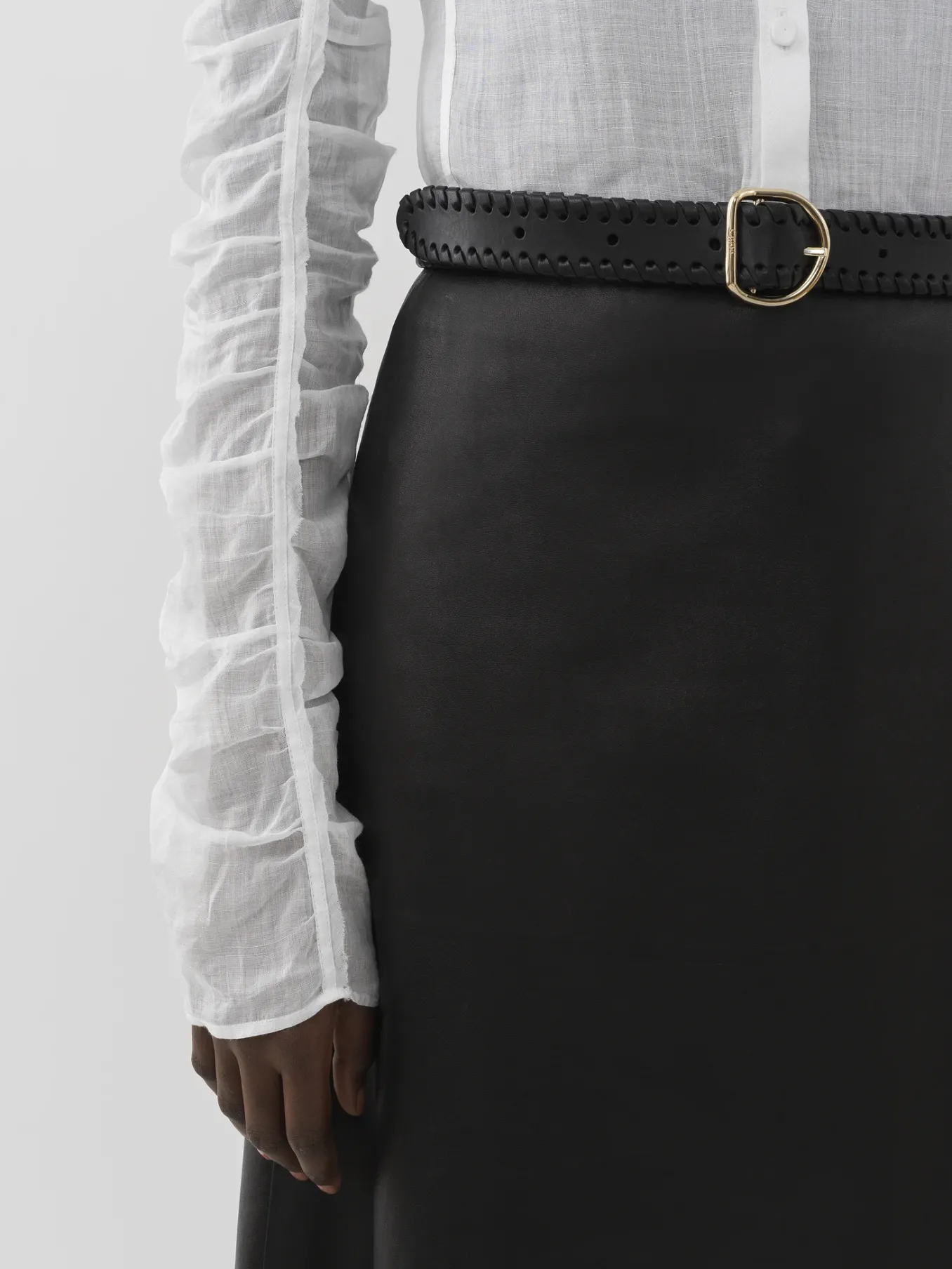 Women Chloé Collarless Blouse