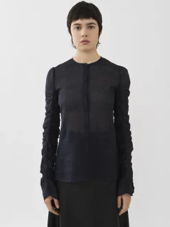 Women Chloé Collarless Blouse