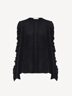 Women Chloé Collarless Blouse