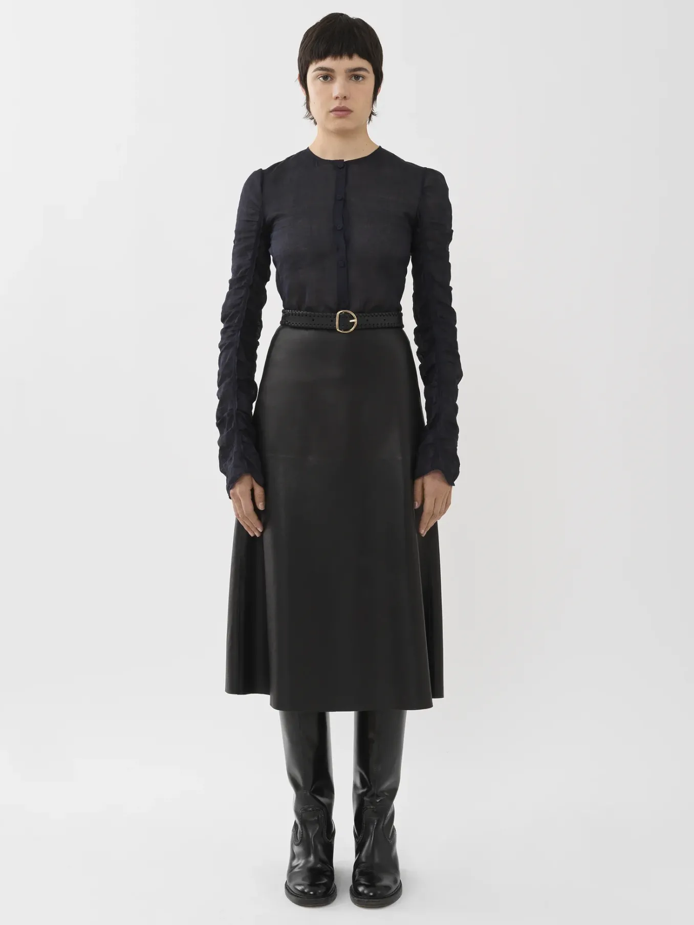 Women Chloé Collarless Blouse