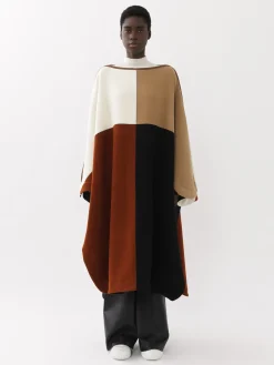 Women Chloé Colour-Block Poncho