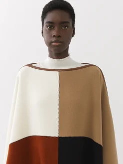 Women Chloé Colour-Block Poncho