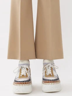 Women Chloé Cropped Bootcut Trousers