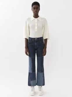 Women Chloé Cropped Flared Jeans