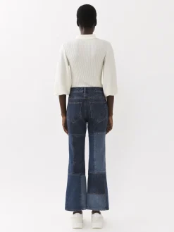 Women Chloé Cropped Flared Jeans
