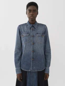 Women Chloé Dempo Classic Denim Shirt