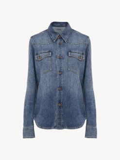 Women Chloé Dempo Classic Denim Shirt