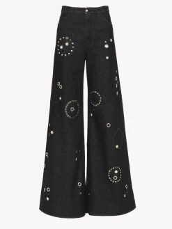 Women Chloé Embellished Rave Jeans