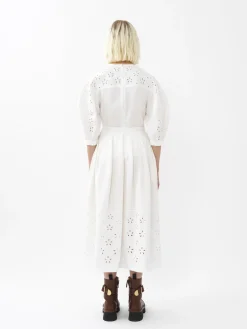 Women Chloé Embroidered Midi Skirt
