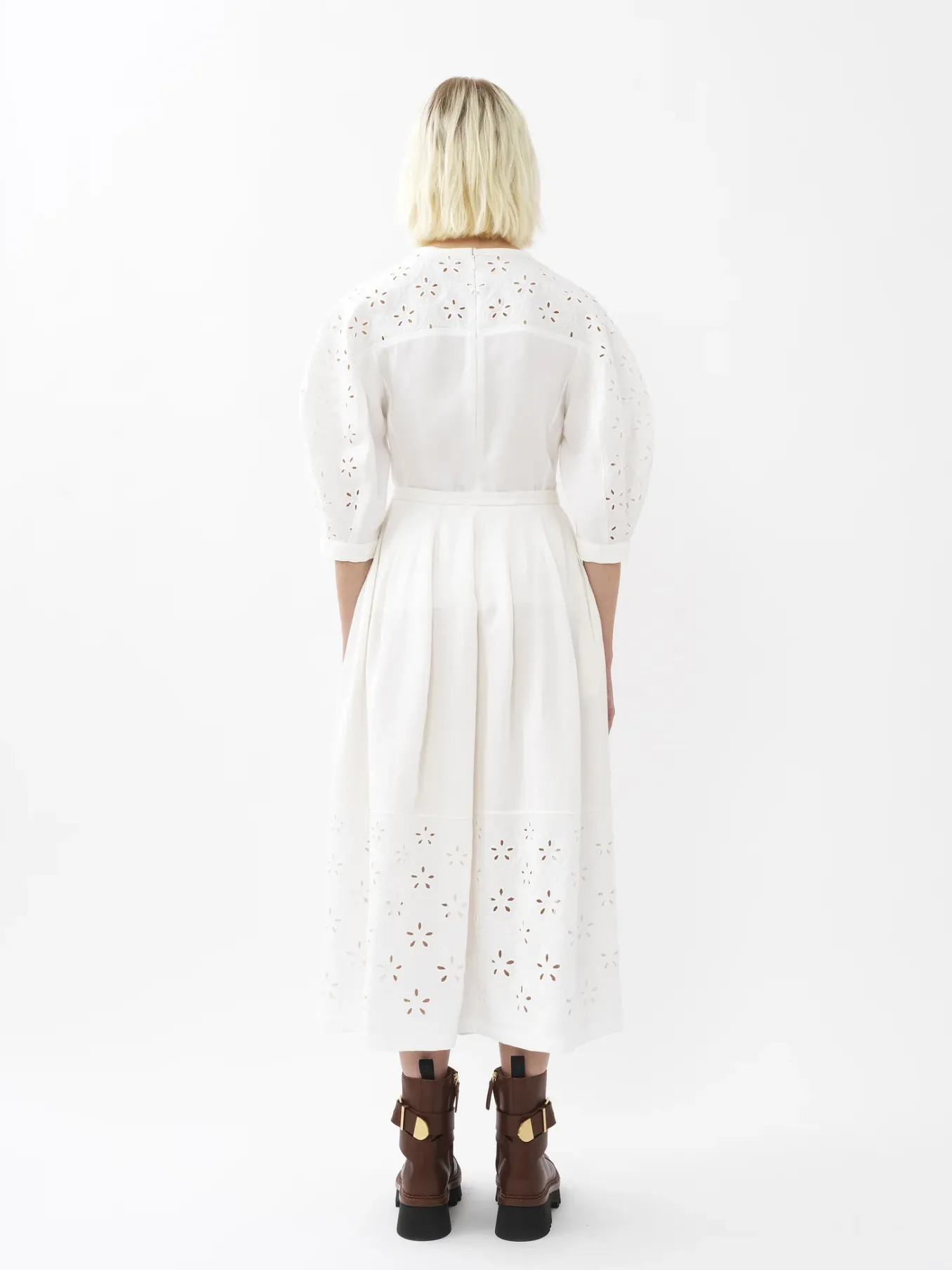 Women Chloé Embroidered Midi Skirt
