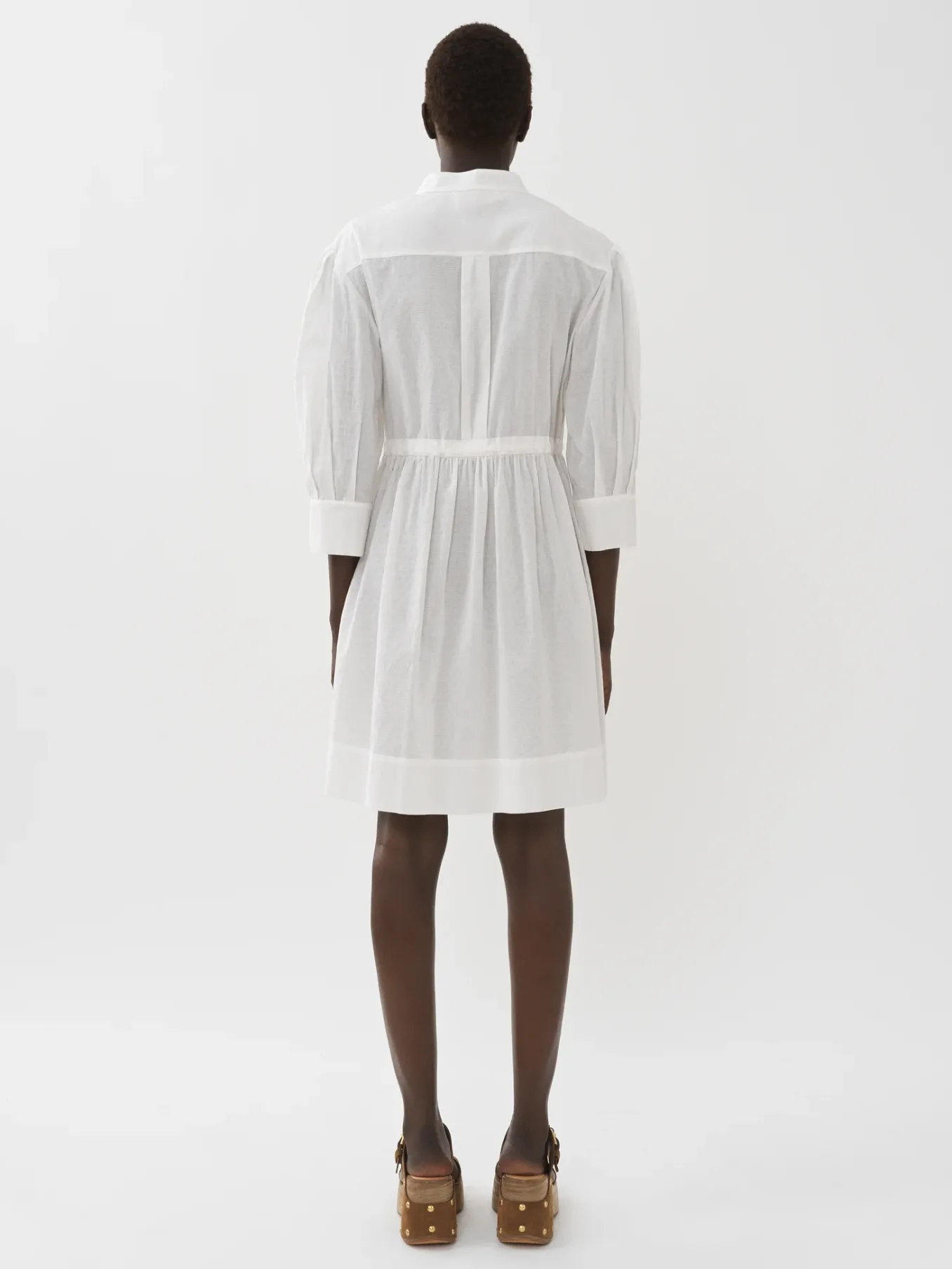 Women Chloé Embroidered Shirt Dress