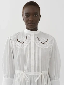 Women Chloé Embroidered Shirt Dress