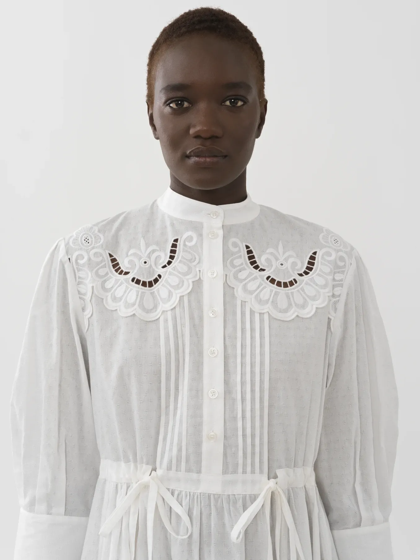Women Chloé Embroidered Shirt Dress