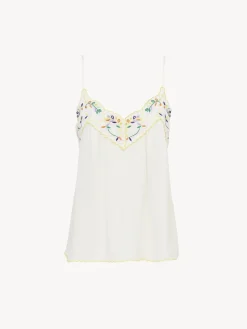 Women Chloé Embroidered Slip Top