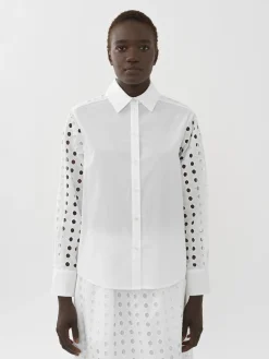 Women Chloé Eyelet Embroidered Shirt