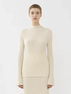 Women Chloé Fitted Mock-Neck Jumper