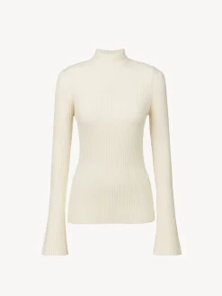 Women Chloé Fitted Mock-Neck Jumper