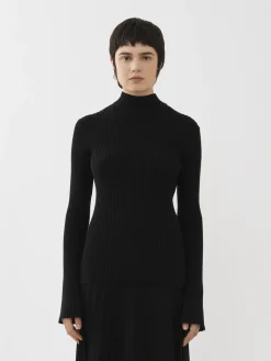 Women Chloé Fitted Mock-Neck Jumper