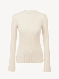 Women Chloé Fitted Ribbed Jumper
