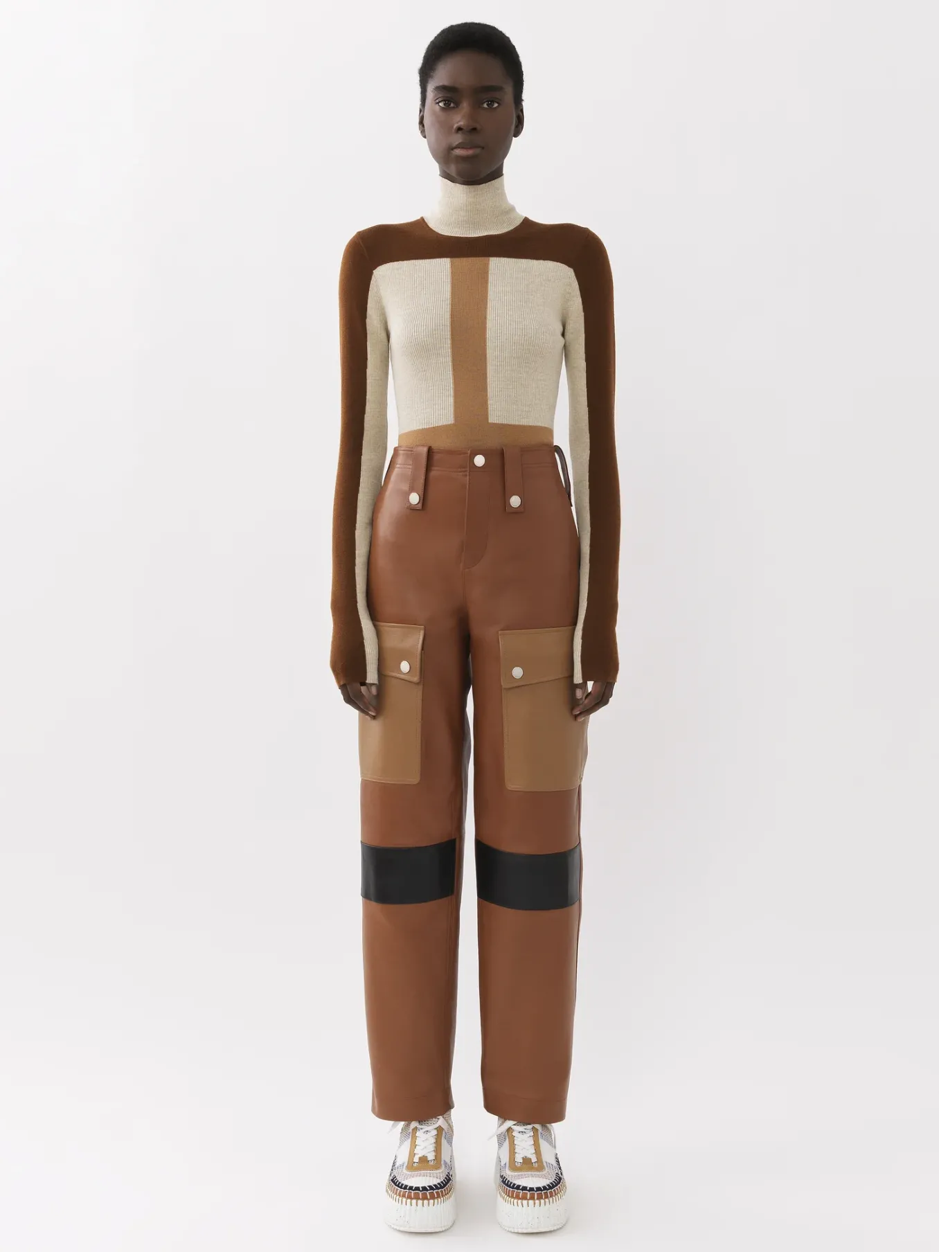 Women Chloé Fitted Turtleneck Jumper