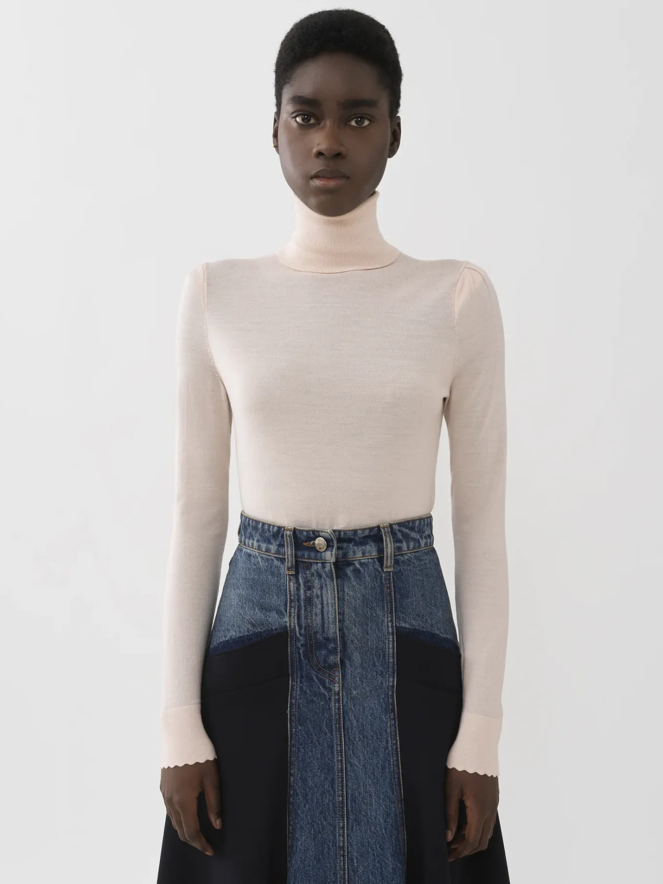 Women Chloé Fitted Turtleneck Jumper