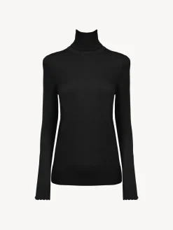 Women Chloé Fitted Turtleneck Jumper