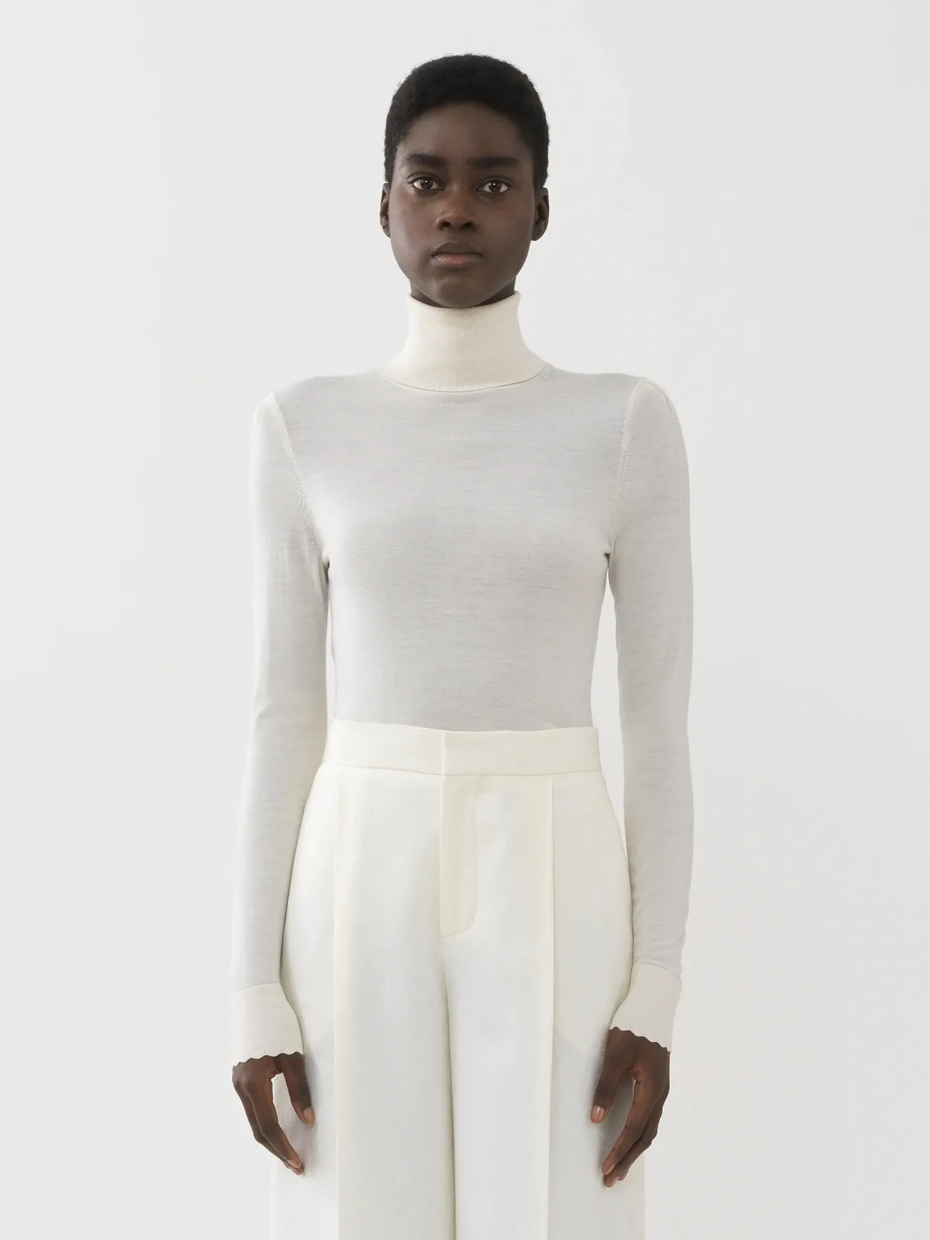 Women Chloé Fitted Turtleneck Jumper