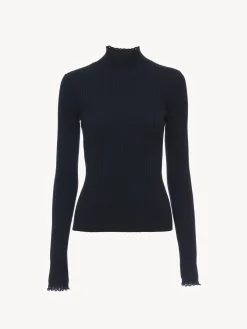 Women Chloé Fitted Turtleneck Jumper