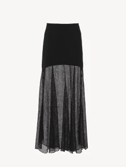 Women Chloé Flared Long Skirt