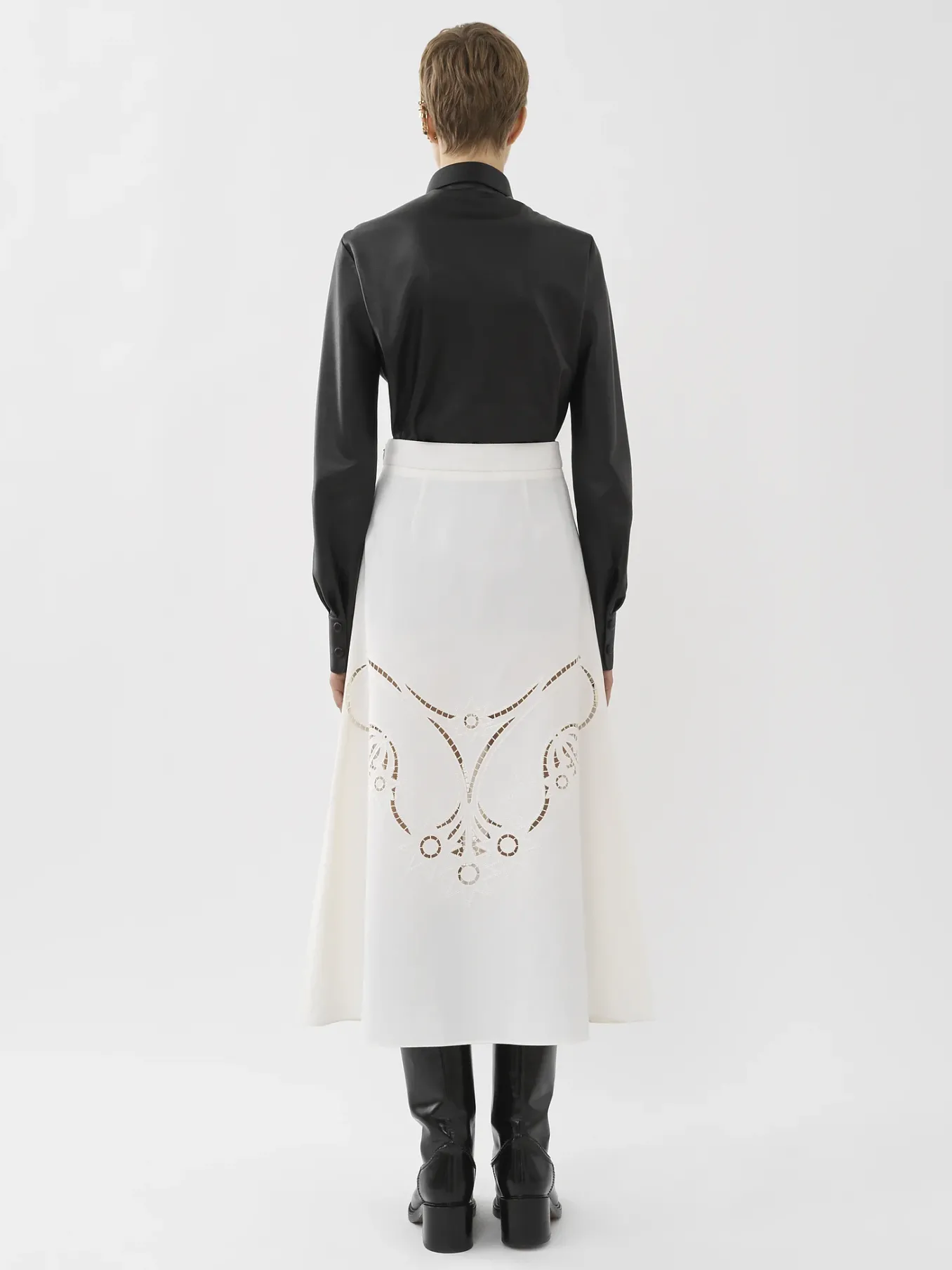 Women Chloé Flared Midi Skirt