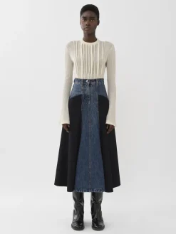 Women Chloé Flared Midi Skirt