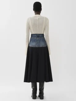 Women Chloé Flared Midi Skirt