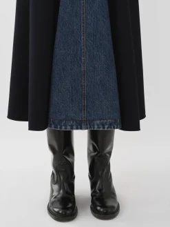 Women Chloé Flared Midi Skirt