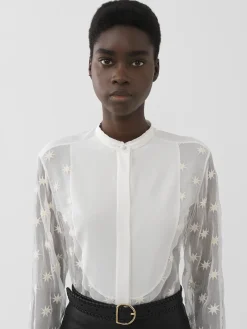 Women Chloé Flou Tuxedo Shirt