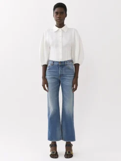 Women Chloé Fuego Cropped Bootcut Jeans