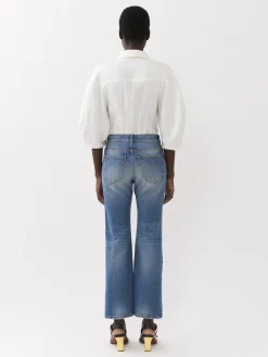 Women Chloé Fuego Cropped Bootcut Jeans